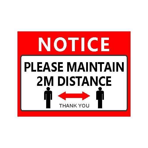 Coroplast Sign - Please maintain 2m distance – Swifty Print in Cambridge
