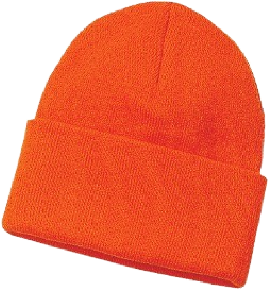 Orange Beanie hat