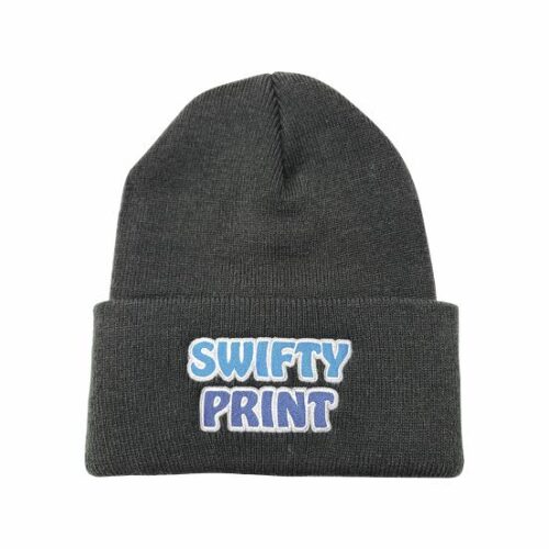 C100 Toque in black with Swifty Print Embroidered Logo